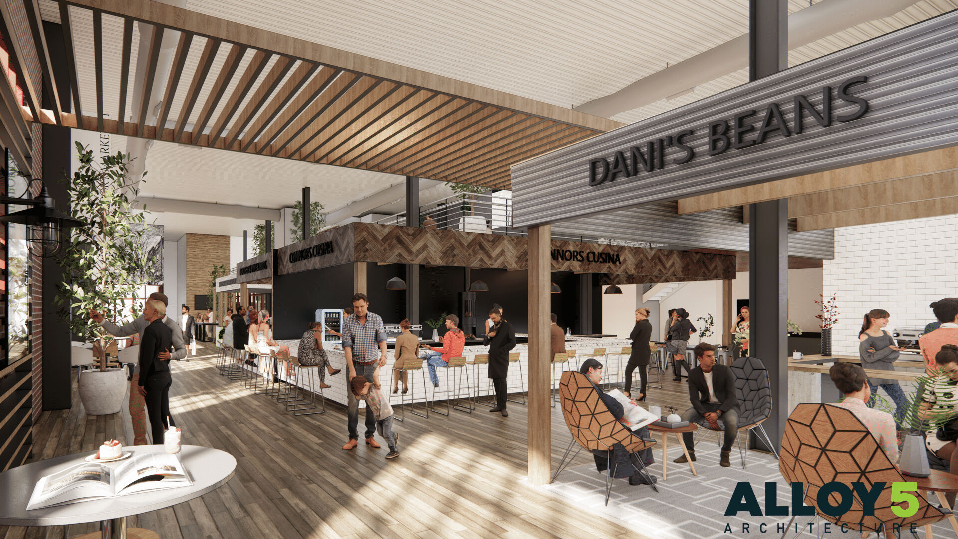 Riverport Public Market rendering 1